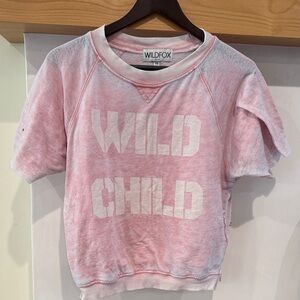 Wildfox Light Pink 'Wild Child' Sweatshirt